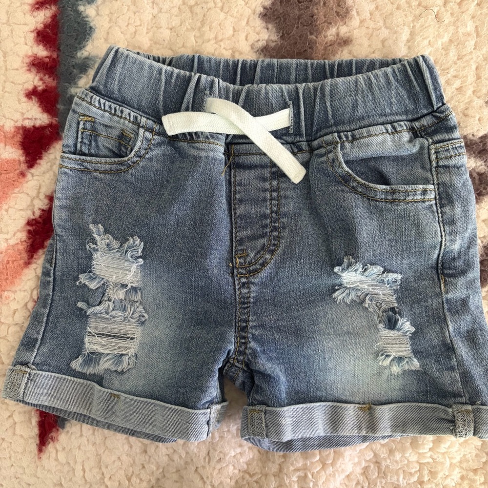 Little bipsy distressed denim shorts - 2T/3T